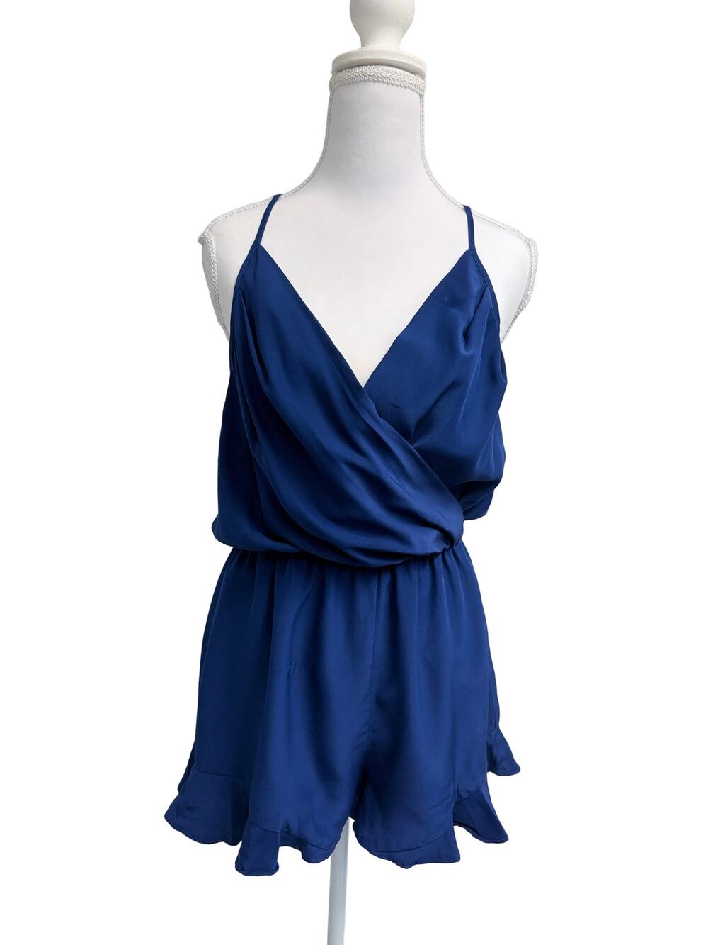 Amanda Uprichard Royal Blue Romper Short